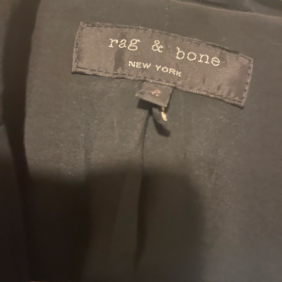 Rag & Bone Blazer Size S Blue Button Front Jacket Navy - Picture 3 of 6